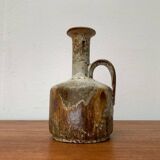 Brutalist Fat Lava Vase in Ceramic by Ruscha, West Germany, 1960s