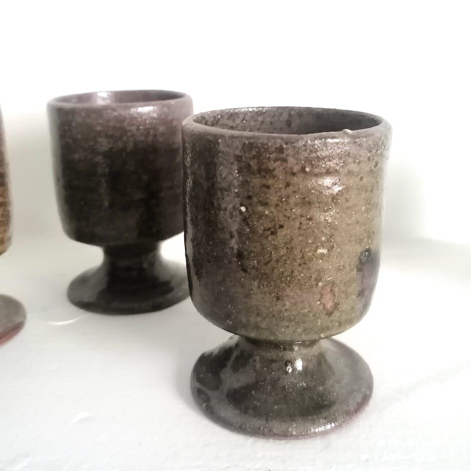 Stoneware service La borne by Guy baudat