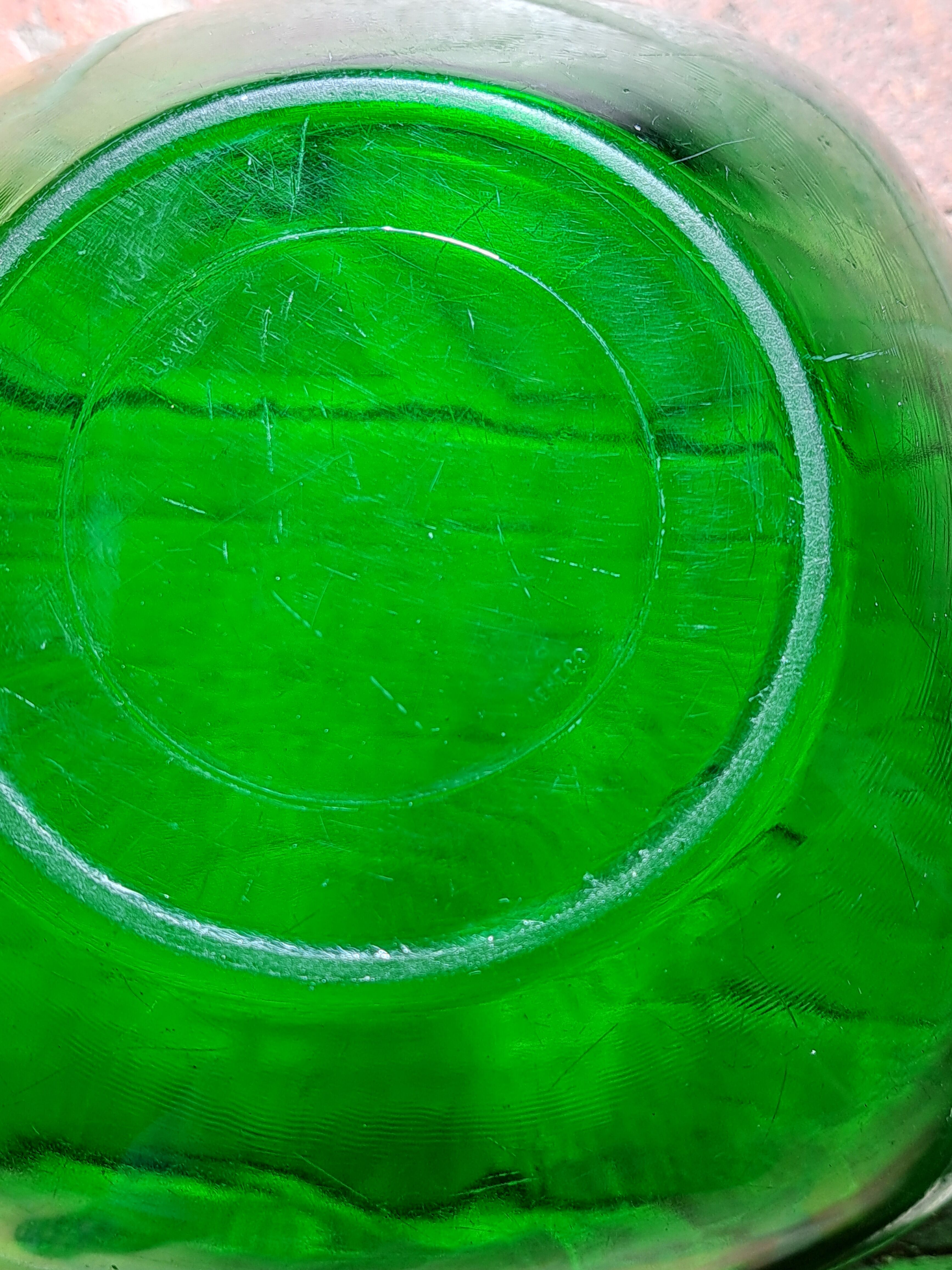 Vintage square vereco salad bowl