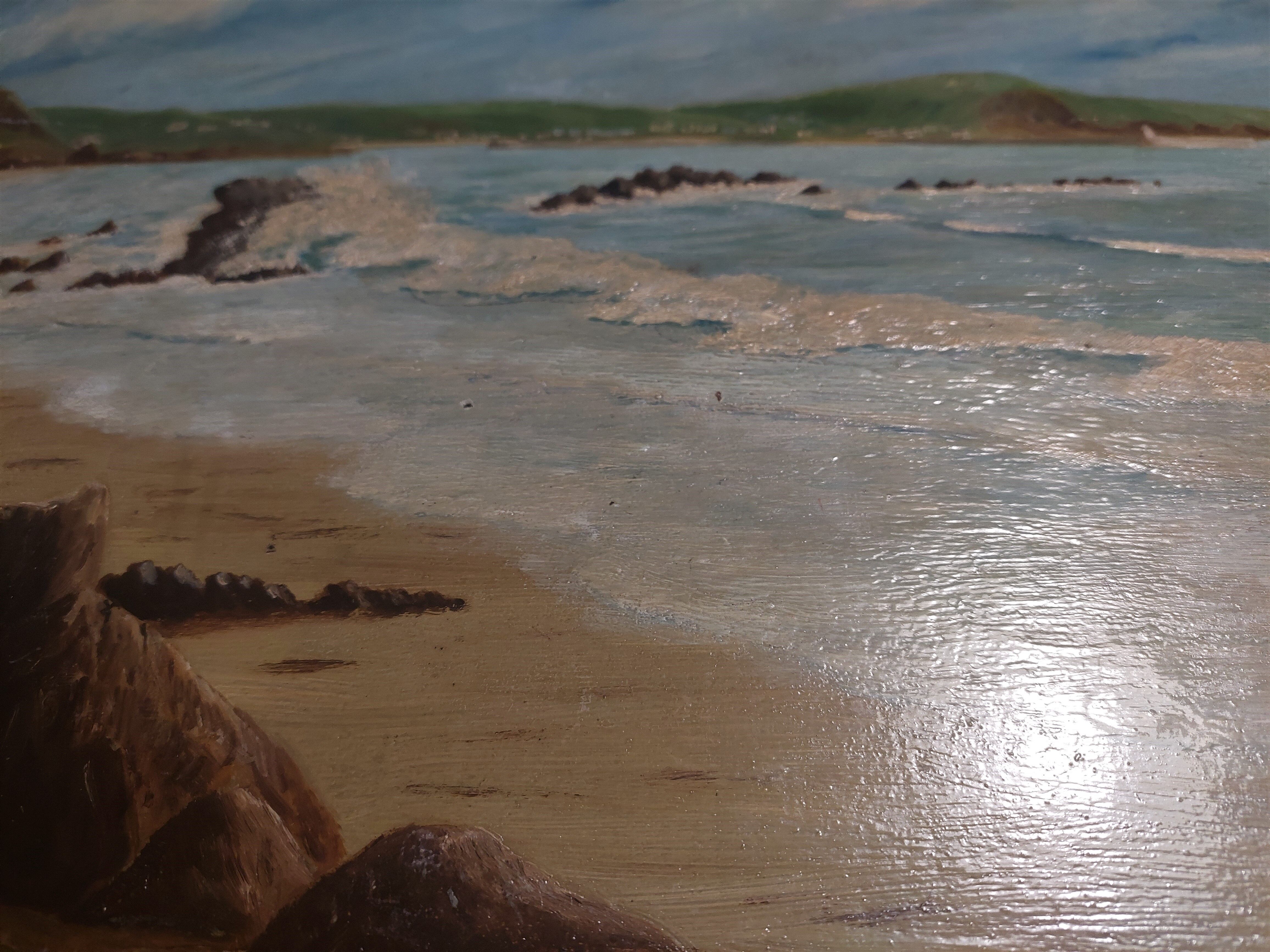 Painting oil on marine panel signed