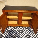 Art Deco sideboard, light oak and black