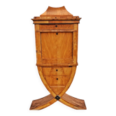 Biedermeier secretary in walnut veneer, 1840s