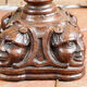 Twisted foot lamp carved in oak