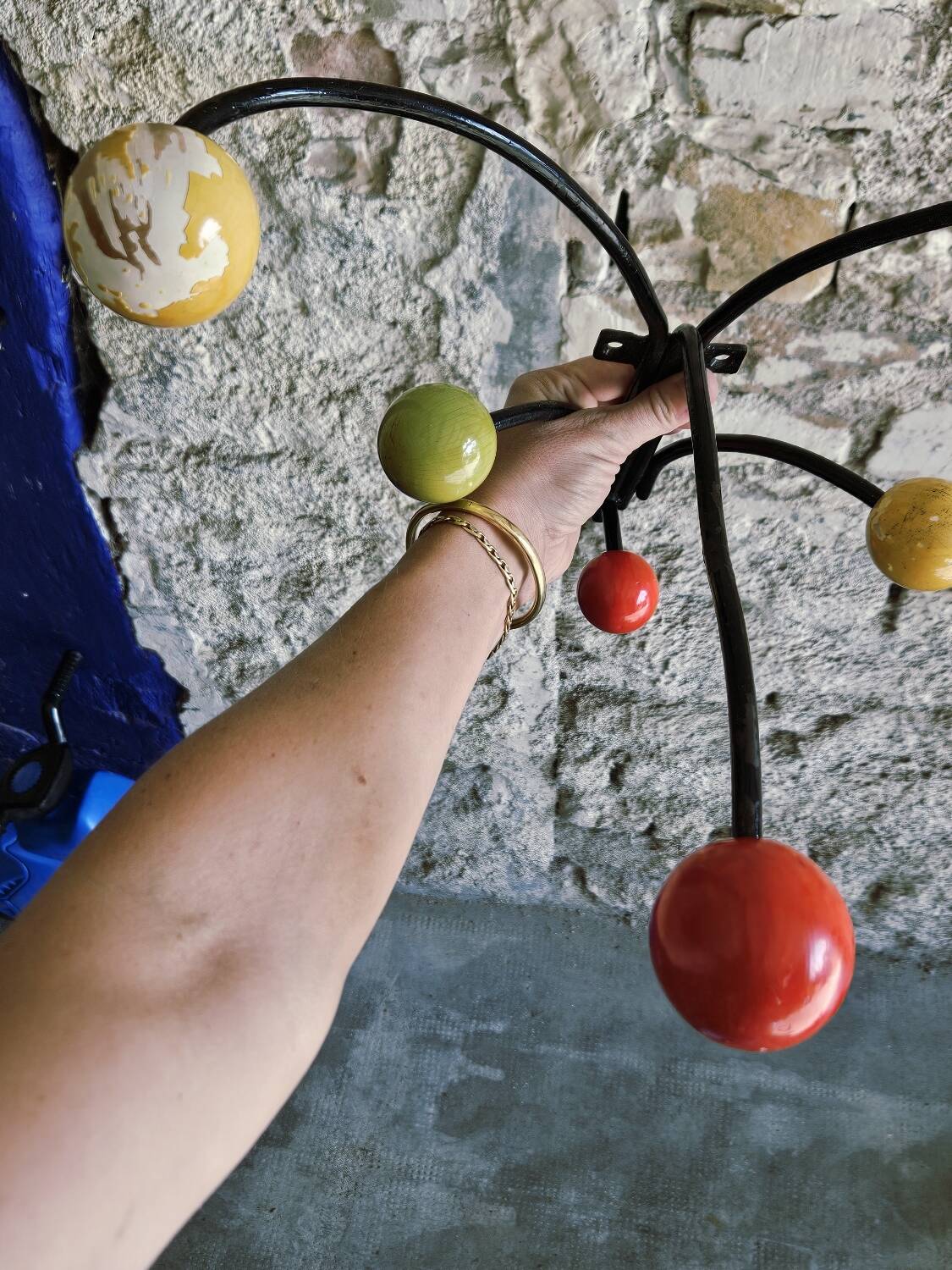 Wall coat rack by Roger Feraud