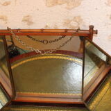 Bamboo triptych mirror, barber circa 1900