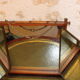 Bamboo triptych mirror, barber circa 1900