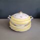 Soup tureen and 3 dishes Digoin & Sarreguemines model Graziella - Ref 921