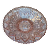 Art Deco carved pink plate