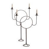 Pair of floor candlesticks