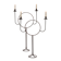 Pair of floor candlesticks