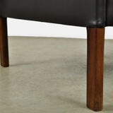 Leather armchair by hans olsen, denmark 1960s