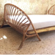 Lit corbeille rotin vintage