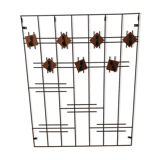 Wall rack to hang vintage 60s