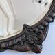 Vintage Italian Baroque Revival round wall mirror