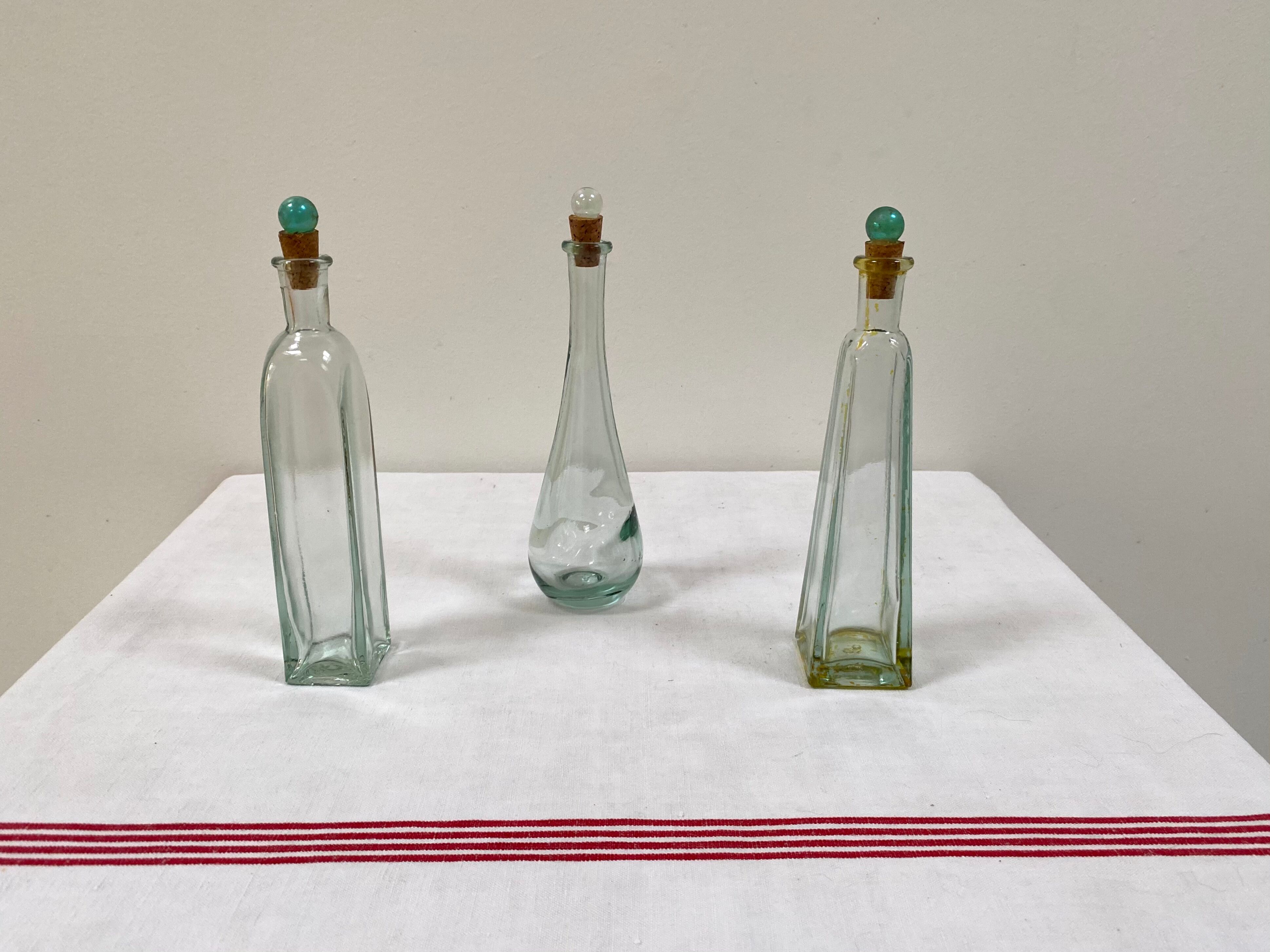 Set of 3 soliflores vase bottles