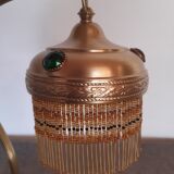 Brass beaded lamp from the 1900s