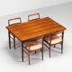Niels Otto Moller large extendable dining table rosewood Denmark 1960