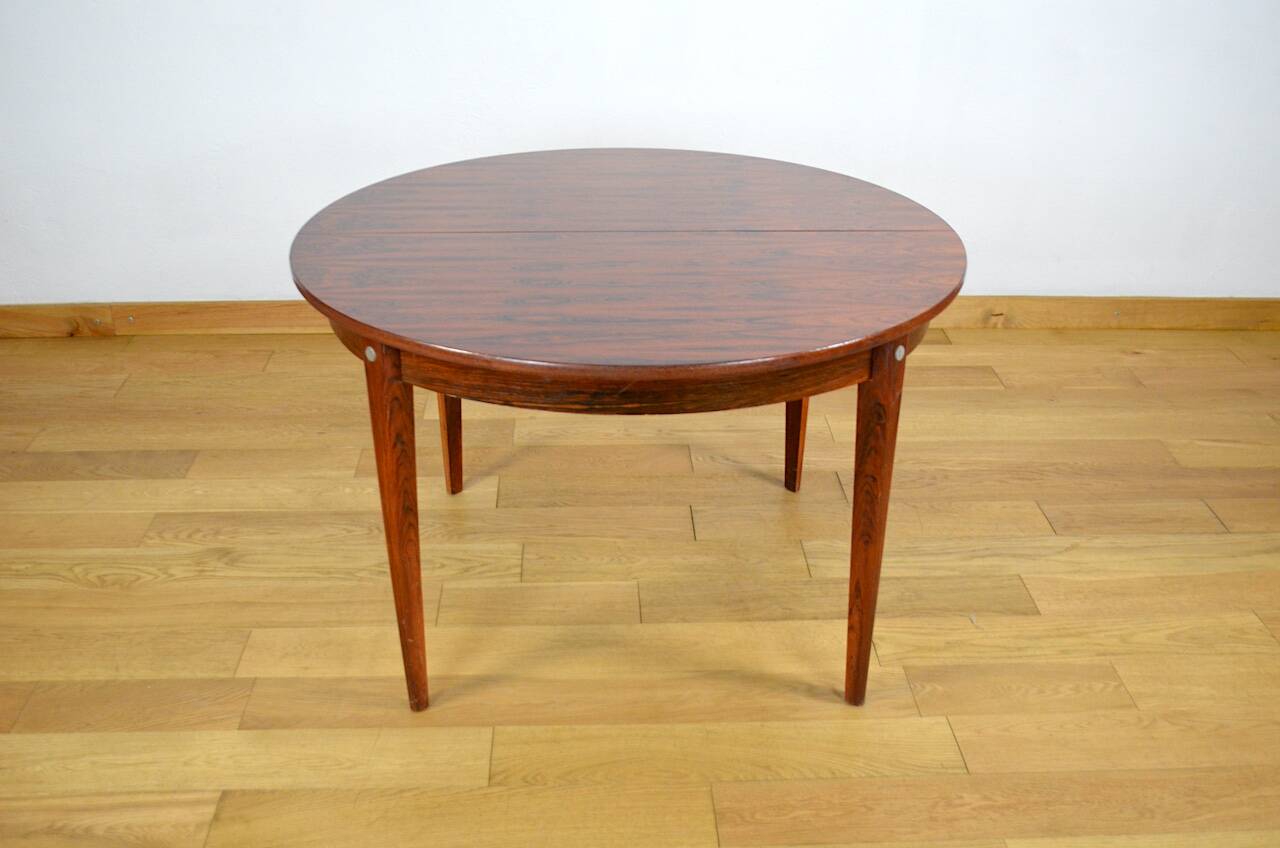 Vintage 1960s Rio Rosewood Scandinavian Design Dining Table