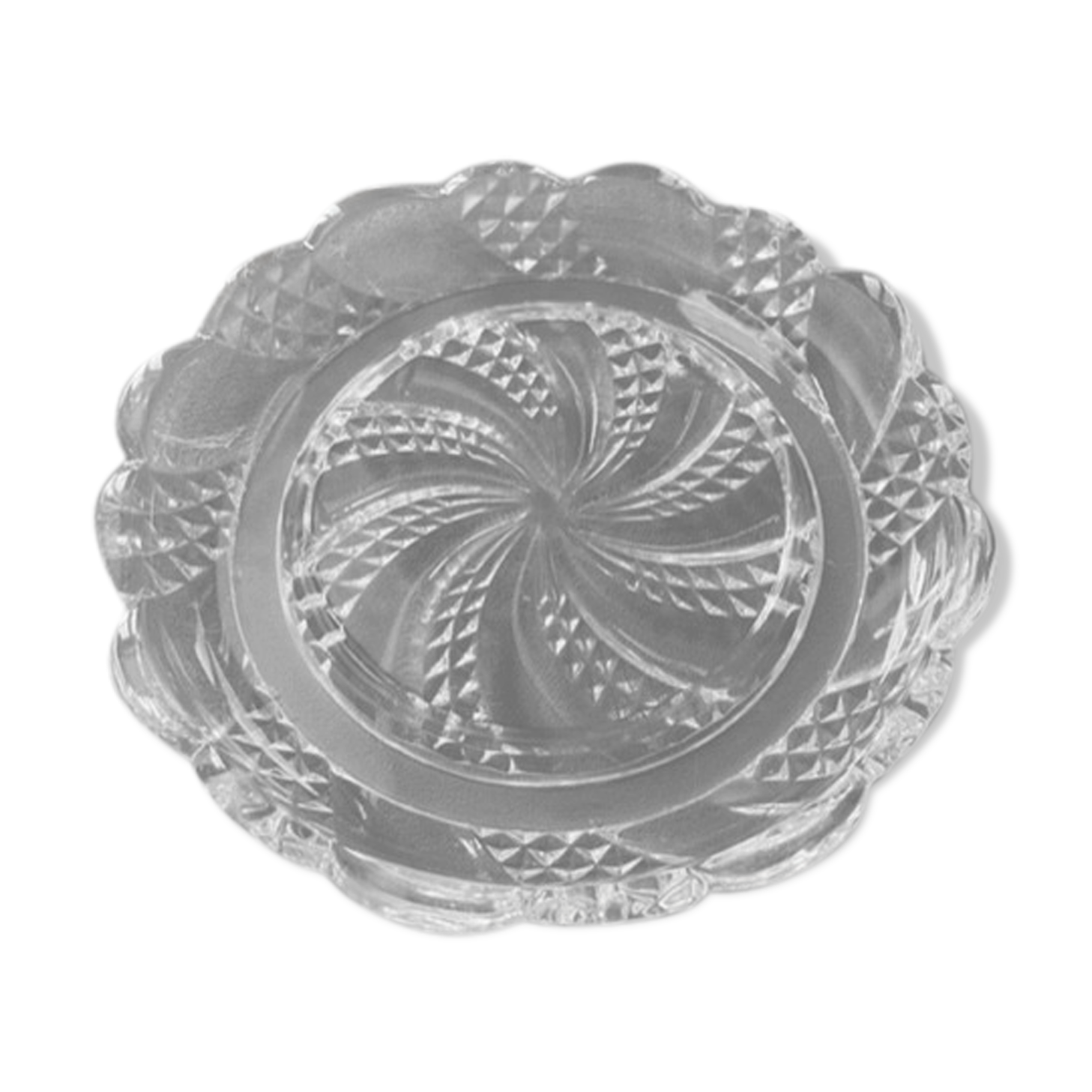 Bottle bottom Baccarat crystal, nineteenth century.