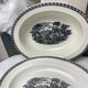 Set of 2 oval dishes in Wedgwood porcelain model "Lugano" old