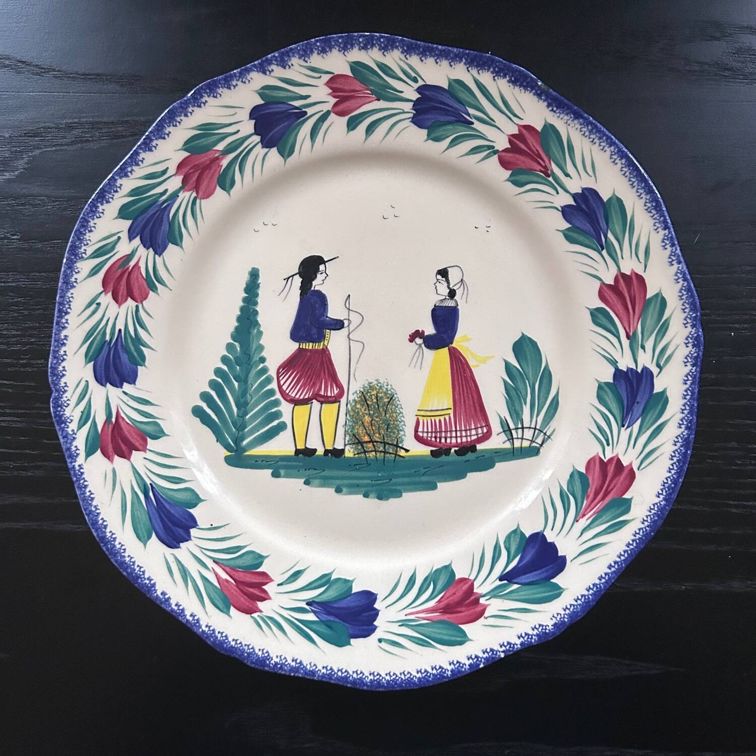 Serving dish HB Henriot Quimper