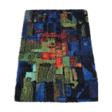 Abstract high pile rya rug from Gilde Muster, 1970