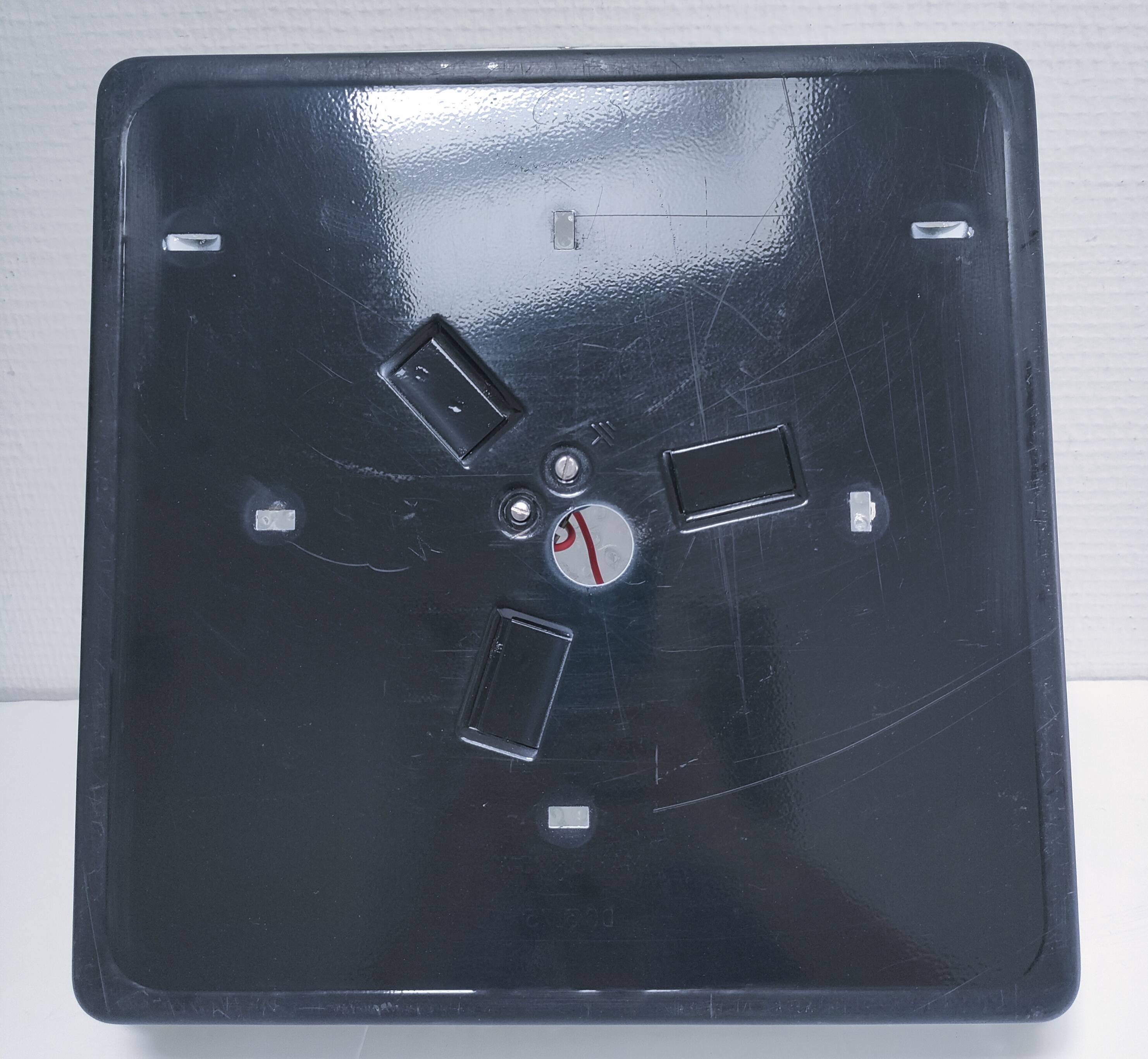 Holophane square wall lamp XL glass design 60s