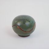 Small enamelled ceramic box empty pocket