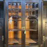 Display cabinet - Napoleon III / English cabinet in blackened wood