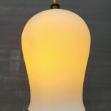 Opaline glass tulip pendant light