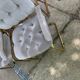 Vintage Italian dining chairs in brass, 1970s, set of 4