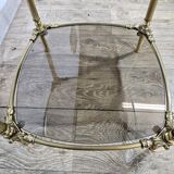 Brass side table, France, 1950s.