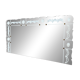 Beautiful and large engraved wall mirror from the 1960s/70s