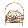 Magazine rack in bamboo and rattan 1960