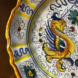 Assiette décorative vintage Deruta céramique - Italie