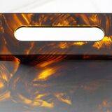 Large tortoiseshell resin tray