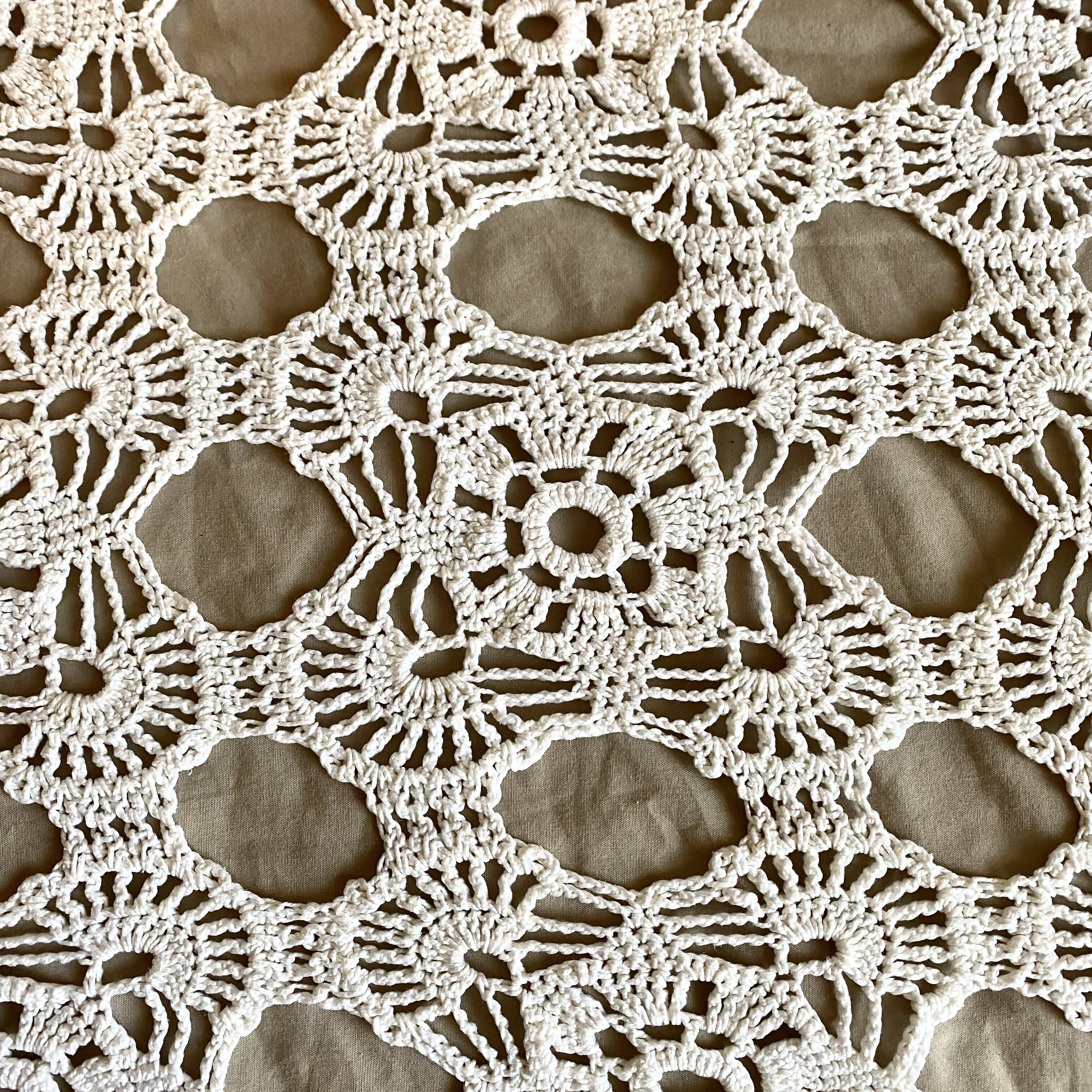 Bohemian crochet bed top