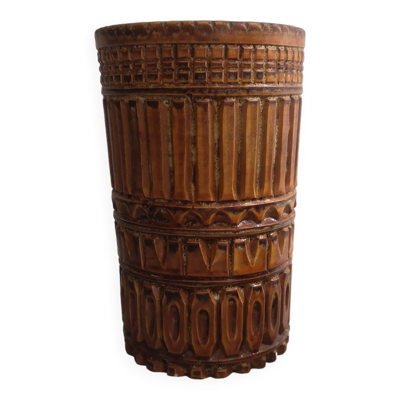 Grand vase en céramique signé marius bessone vallauris 1950