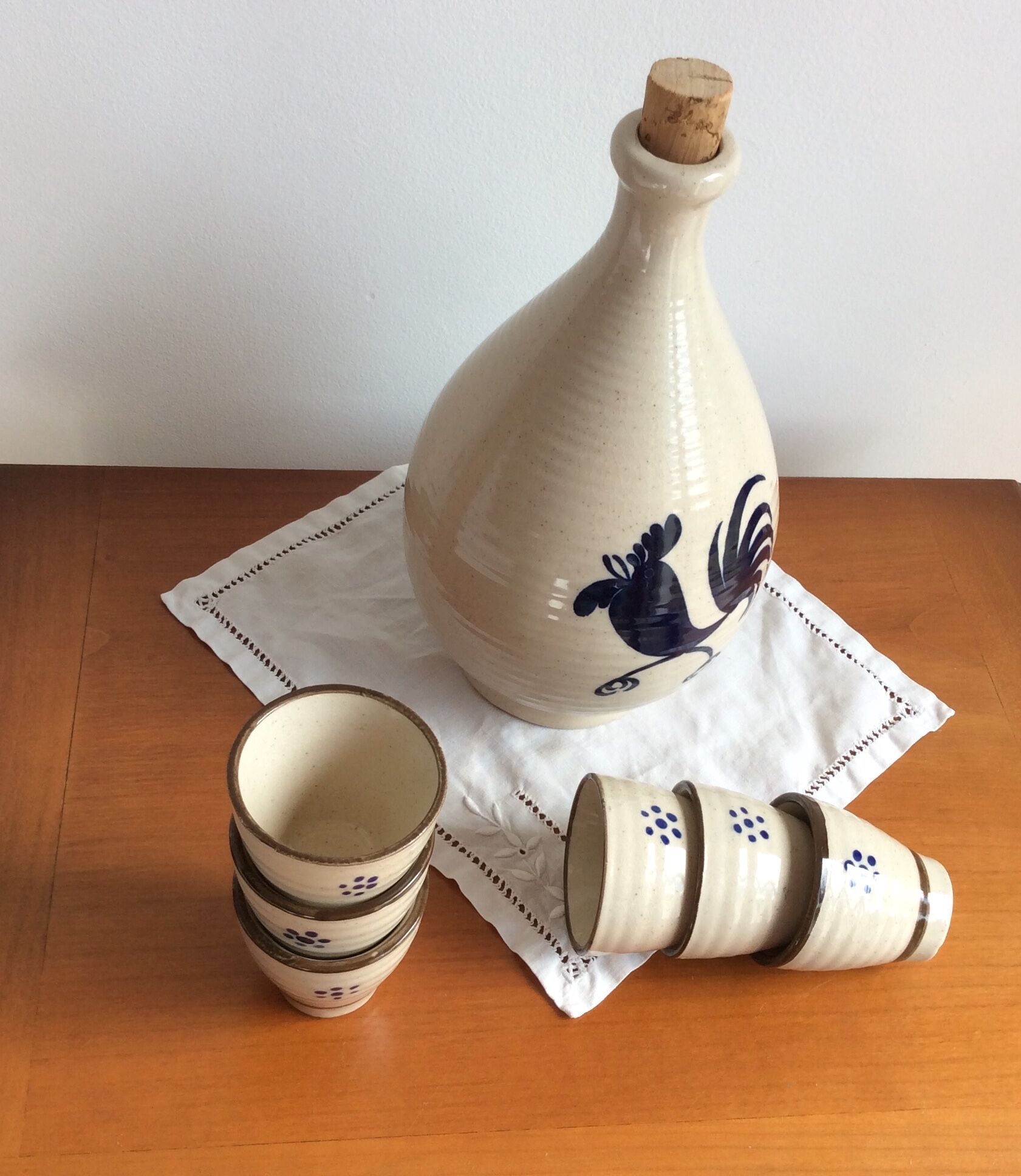 Ceramic liquor service vintage