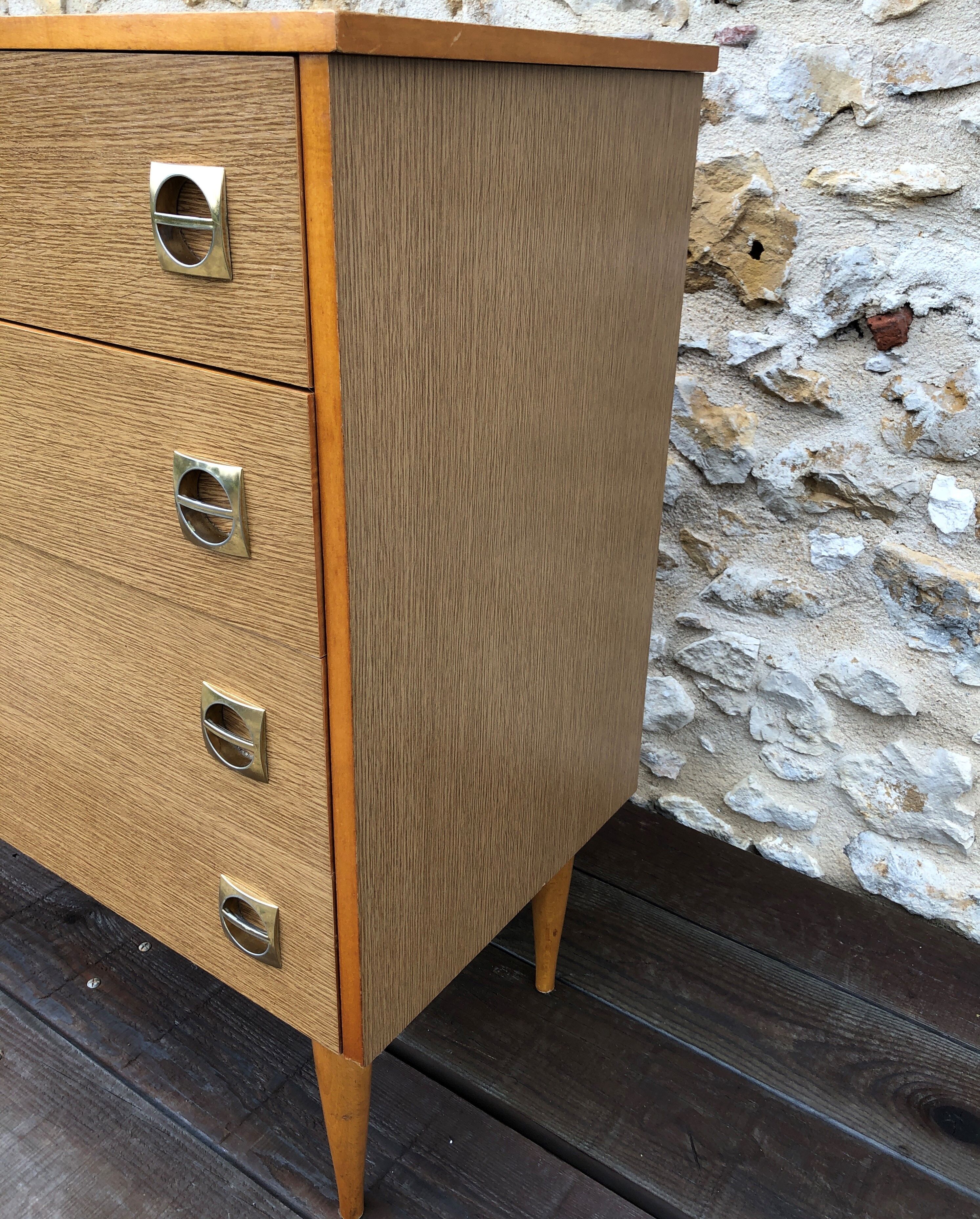 Vintage dresesr 4 drawers 60/70