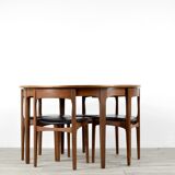 Midcentury Extending Round Teak Table And Chairs From Nathan. Modern / Dani