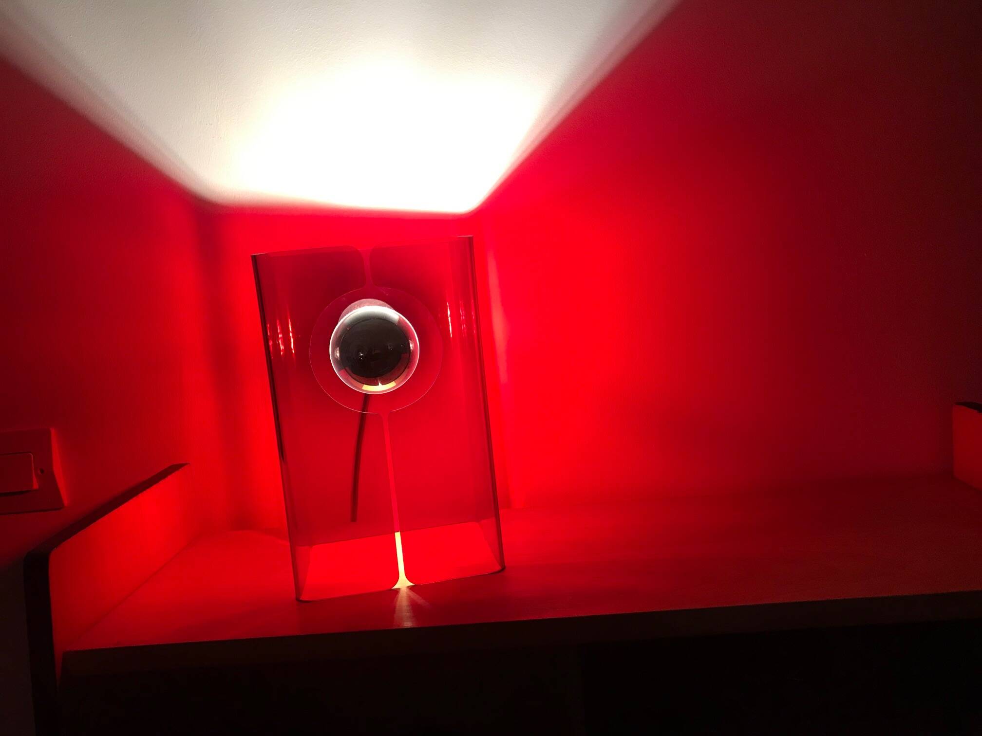 Vintage Table Lamp • V.Red • Space Age • 1970
