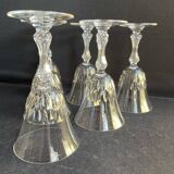 6 Saint Louis wine glasses cut Lozère service stamped