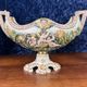 Capodimonte: Triptych Garniture with Cherubs in Porcelain