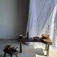 Small flared bowl made of woven Indonesian rattan D20 H6