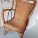 Fauteuil rotin 1950 circa