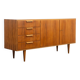Enfilade années 60, noyer, restauré, 149cm