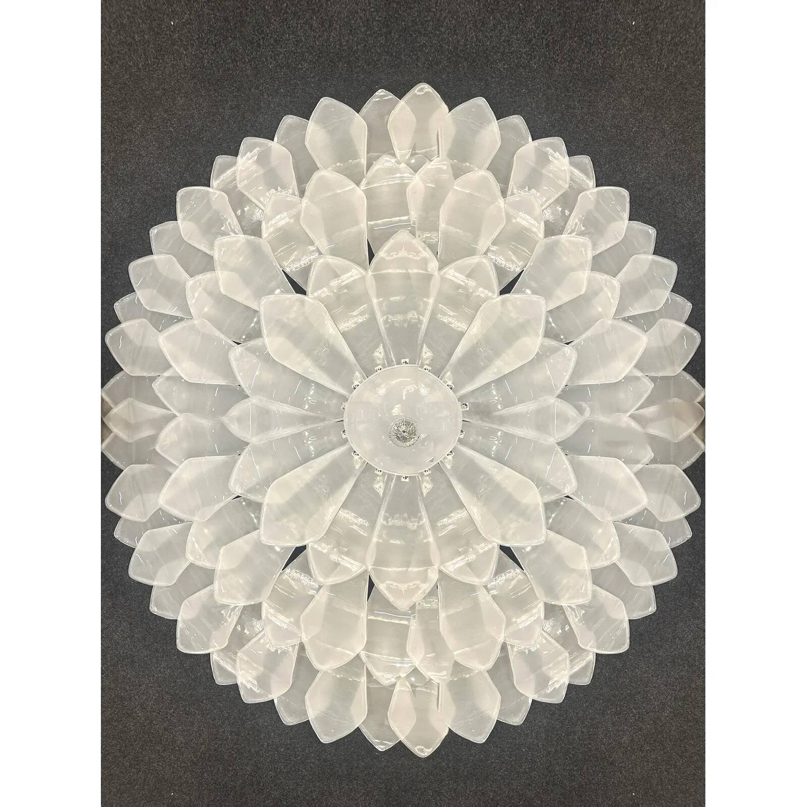 Artistic Contemporary Sanded Glass Flush Mount by SimoEng