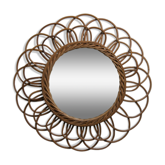 Rattan sun mirror 1960