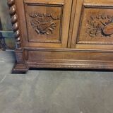 Large solid oak library